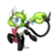 Size: 800x800 | Tagged: safe, artist:moenkin, oc, oc only, oc:mojito, oc:panda, monster pony, original species, piranha plant pony, augmented tail, clothes, scarf, signature, simple background, transparent background