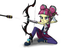 Size: 3660x2596 | Tagged: safe, artist:ndvega, sour sweet, equestria girls, g4, my little pony equestria girls: friendship games, archery, armpits, arrow, bow (weapon), bow and arrow, female, high res, skyrim, solo, the elder scrolls, weapon