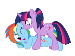 Size: 8000x6000 | Tagged: safe, artist:nightmaremoons, rainbow dash, twilight sparkle, g4, absurd resolution, alternate hairstyle, female, kissing, lesbian, ship:twidash, shipping, show accurate