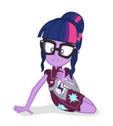 Size: 4000x4444 | Tagged: safe, artist:ivacatherianoid, sci-twi, twilight sparkle, equestria girls, g4, my little pony equestria girls: friendship games, absurd resolution, crystal prep academy, crystal prep shadowbolts, female, glasses, simple background, solo, transparent background, vector