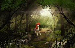 Size: 2000x1294 | Tagged: safe, artist:blindcoyote, twist, g4, female, forest, solo