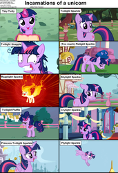 Size: 1282x1876 | Tagged: safe, edit, edited screencap, screencap, twilight sparkle, alicorn, pony, rapidash, unicorn, a canterlot wedding, applebuck season, boast busters, feeling pinkie keen, friendship is magic, g4, lesson zero, abdominal bulge, angry, annoyed, blushing, canterlot, caption, crazy face, crying, cs captions, cute, faic, female, filly, filly twilight sparkle, floppy ears, flying, foal, food baby, frown, glare, grin, gritted teeth, incarnations of, insanity, levitation, looking up, magic, mane of fire, mare, messy mane, open mouth, pokémon, ponyville, pun, rage, rapidash twilight, round belly, sad, shy, smiling, stuffed, stuffed belly, telekinesis, twiabetes, twilight snapple, twilight sparkle (alicorn), unamused, unicorn twilight, wide eyes