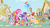 Size: 1920x1080 | Tagged: safe, screencap, apple bloom, applejack, big macintosh, carrot cake, cup cake, fluttershy, granny smith, mayor mare, pinkie pie, rainbow dash, rarity, scootaloo, snails, snips, spike, sweetie belle, twilight sparkle, zecora, alicorn, earth pony, pegasus, pony, unicorn, zebra, g4, my little pony: friendship is magic, season 4, cute, cutie mark crusaders, female, friendship journal, intro, jackabetes, mane seven, mane six, mare, ponyville, quill, twilight sparkle (alicorn)