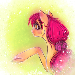 Size: 1000x1000 | Tagged: safe, artist:vetallie, apple bloom, g4, female, older, solo