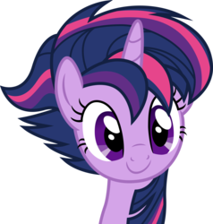 Size: 5722x6000 | Tagged: safe, artist:the-aziz, twilight sparkle, alicorn, pony, castle sweet castle, g4, absurd resolution, alternate hairstyle, cute, female, mare, punklight sparkle, smiling, solo, twilight sparkle (alicorn)