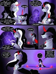 Size: 2000x2636 | Tagged: safe, artist:yula568, king sombra, twilight sparkle, oc, oc:mother umbra, alicorn, pony, comic:the lord of nightmares appear, g4, comic, female, high res, mare, mother, twilight sparkle (alicorn)