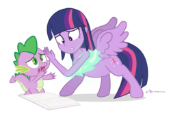 Size: 925x625 | Tagged: safe, artist:dm29, spike, twilight sparkle, dragon, equestria girls, g4, body horror, duo, female, humanized, male, pony to human, simple background, spell gone wrong, transformation, transparent background, twilight sparkle (alicorn), what has magic done, what has science done