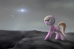 Size: 1280x853 | Tagged: safe, artist:marsminer, oc, oc only, oc:reppy, planet, solo, space, stars, to the moon