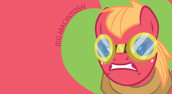 Size: 1980x1080 | Tagged: safe, artist:goldfisk, big macintosh, earth pony, pony, g4, goggles, male, solo, stallion, wallpaper