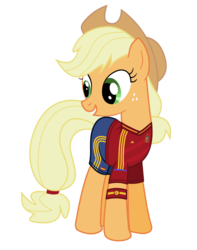 Size: 827x1050 | Tagged: safe, artist:isegrim87, applejack, g4, clothes, female, football, jersey, simple background, solo, spain, transparent background, vector