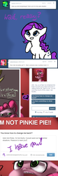 Size: 500x1500 | Tagged: safe, artist:artylovr, artist:imsokyo, rarity, ask i'm not pinkie pie, g4, alternate hairstyle, brain-swapped rarity, tumblr