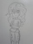 Size: 2560x1920 | Tagged: safe, artist:darkberryart, artist:poneheverywhere, sunset shimmer, equestria girls, g4, my little pony equestria girls: friendship games, female, looking at you, monochrome, solo, standing, traditional art, wip