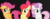 Size: 3805x1417 | Tagged: safe, artist:noah-x3, apple bloom, scootaloo, sweetie belle, g4, black background, cutie mark crusaders, group, show accurate, simple background, varying degrees of want