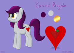 Size: 2800x2000 | Tagged: safe, artist:theovermare, oc, oc only, oc:casino royale, earth pony, pony, cutie mark, earth pony oc, female, high res, mare, pony oc, reference sheet, solo