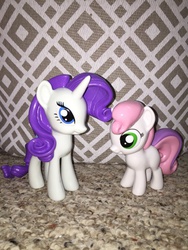 Size: 1000x1333 | Tagged: safe, rarity, sweetie belle, g4, funko, irl, photo, sisters, toy