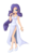 Size: 1233x2151 | Tagged: safe, artist:angriestangryartist, rarity, human, g4, anime, clothes, dress, female, high heels, humanized, shoes, side slit, simple background, solo, transparent background