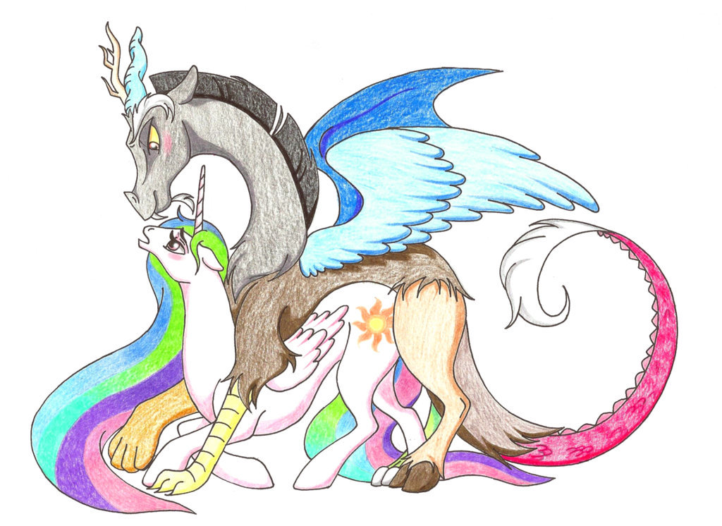 Discord, Princess Celestia, mlp porn,