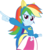 Size: 6855x7946 | Tagged: safe, artist:drweb70, rainbow dash, equestria girls, g4, my little pony equestria girls, .svg available, absurd resolution, canterlot high, clothes, collar, cute, dashabetes, fake tail, female, helping twilight win the crown, pony ears, school spirit, shirt, simple background, skirt, smiling, solo, teenager, transparent background, vector, wondercolts, wondercolts uniform