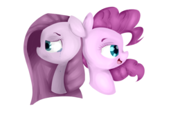 Size: 3000x2000 | Tagged: safe, artist:nonbinaryduck, pinkie pie, g4, crying, duality, high res, pinkamena diane pie, simple background, transparent background