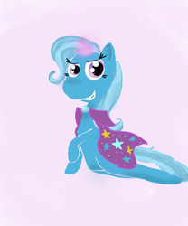 Size: 1024x1229 | Tagged: safe, artist:luckystorm1, trixie, pony, unicorn, g4, female, mare, smiling, solo