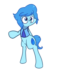 Size: 1280x1477 | Tagged: safe, artist:turtlefarminguy, earth pony, gem (race), gem pony, pony, bipedal, female, gem, lapis lazuli, lapis lazuli (steven universe), mare, ponified, simple background, solo, steven universe, transparent background