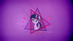 Size: 2560x1440 | Tagged: safe, artist:wintersarts, twilight sparkle, pony, unicorn, g4, female, mare, solo, unamused, vector, wallpaper