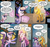 Size: 1339x1272 | Tagged: safe, artist:tony fleecs, idw, official comic, applejack, fluttershy, pinkie pie, twilight sparkle, alicorn, earth pony, pony, g4, night of the living apples, spoiler:comic, spoiler:comic32, beret, book, clothes, comic, female, hat, magic, magic aura, mare, scarf, speech bubble, spellbook, spotlight, telekinesis, twilight sparkle (alicorn)