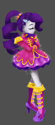 Size: 317x720 | Tagged: safe, artist:noncansee, rarity, equestria girls, friendship through the ages, g4, female, rockin' hair, sgt. rarity, solo