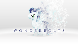 Size: 1920x1080 | Tagged: safe, artist:chainchomp2 edits, artist:mithandir730, artist:phantombadger, soarin', pegasus, pony, g4, collaboration, effect, male, solo, spread wings, stallion, vector, wallpaper