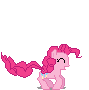 Size: 89x90 | Tagged: safe, artist:istilllikegamecubes, pinkie pie, g4, animated, female, pronking, solo