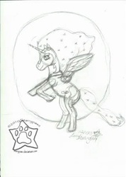 Size: 257x360 | Tagged: artist needed, safe, nightmare moon, g4, 2010, artifact, monochrome
