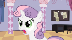 Size: 1366x768 | Tagged: safe, screencap, sweetie belle, g4, sisterhooves social, female, solo