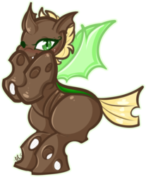 Size: 780x940 | Tagged: safe, artist:tehbuttercookie, oc, oc only, changeling, blushing, brown changeling, cute, female, simple background, solo, transparent background, vector