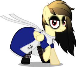 Size: 3253x2892 | Tagged: safe, artist:zacatron94, oc, oc only, oc:alice goldenfeather, alice: madness returns, clothes, crossover, dress, high res, solo