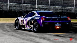 Size: 1280x720 | Tagged: safe, artist:skyline333, rarity, g4, car, ferrari, ferrari 458 italia, ferrarity, forza motorsport 4, itasha, racecar