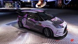 Size: 1280x720 | Tagged: safe, artist:skyline333, sweetie belle, g4, barely pony related, car, citroën, citroën ds3, forza motorsport 4, itasha, monster energy, top gear
