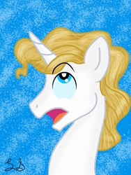 Size: 1024x1365 | Tagged: safe, artist:some-pegasister, prince blueblood, g4, alternate hairstyle, male, solo