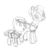 Size: 726x722 | Tagged: safe, artist:tanmansmantan, flitter, rumble, pegasus, pony, g4, clothes, duo, group, monochrome, sketch