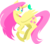 Size: 1719x1522 | Tagged: safe, artist:pixernosse, fluttershy, butterfly, g4, female, simple background, solo, transparent background