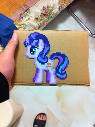 Size: 1000x1339 | Tagged: safe, artist:2ju, starlight glimmer, g4, hand, perler beads