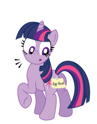 Size: 600x764 | Tagged: safe, artist:aleximusprime, twilight sparkle, pony, unicorn, g4, egghead, female, mare, simple background, solo, transparent background, unicorn twilight