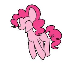 Size: 1000x1000 | Tagged: safe, artist:tamoqu, pinkie pie, g4, animated, female, jumping, pronking, solo