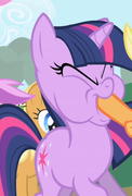 Size: 122x180 | Tagged: safe, screencap, applejack, twilight sparkle, pony, unicorn, g4, cropped, female, mare, out of context