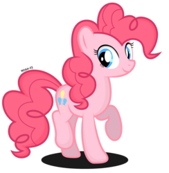 Size: 944x966 | Tagged: safe, artist:noah-x3, pinkie pie, g4, female, show accurate, simple background, solo, transparent background, vector