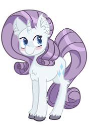 Size: 1280x1811 | Tagged: safe, artist:vogelchan, rarity, g4, blushing, female, solo