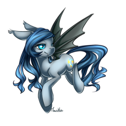 Size: 800x800 | Tagged: safe, artist:moenkin, oc, oc only, oc:clarity dream, bat pony, pony, simple background, solo, transparent background
