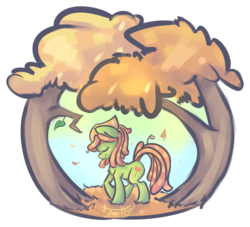 Size: 1280x1162 | Tagged: safe, artist:leadhooves, tree hugger, earth pony, pony, g4, eyes closed, female, mare, solo, tree