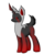 Size: 5808x5808 | Tagged: safe, artist:big-luke, oc, oc only, hybrid, original species, wolf, absurd resolution, barely pony related, blank flank, solo