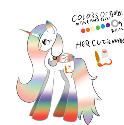 Size: 891x897 | Tagged: safe, artist:applejacks2, oc, oc only, oc:magic color, alicorn, pony, alicorn oc, solo