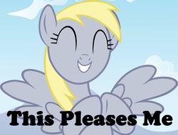Size: 4000x3032 | Tagged: safe, artist:slb94, derpy hooves, pegasus, pony, g4, female, high res, image macro, mare, meme, this pleases meme